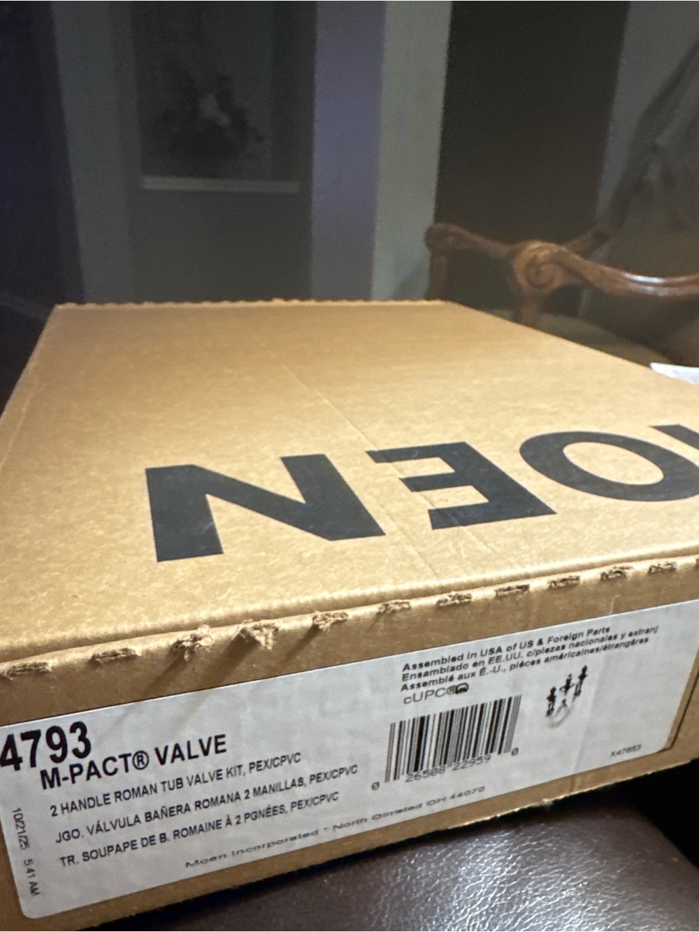 MOEN Roman Tub Valve Kit #199779 New in Box